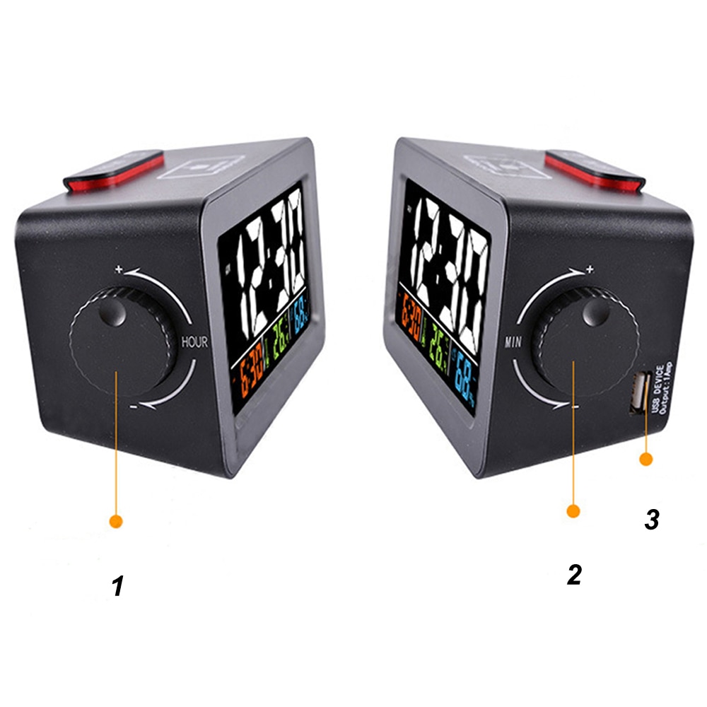 Digital Alarm Clock with Thermometer