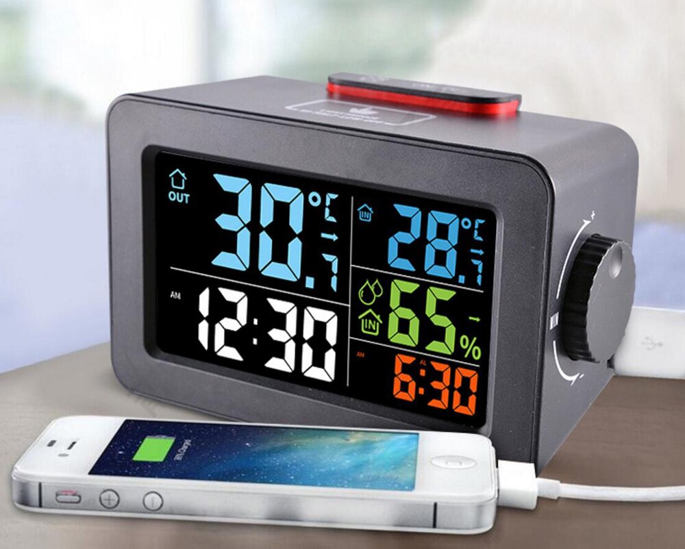 Digital Alarm Clock with Thermometer